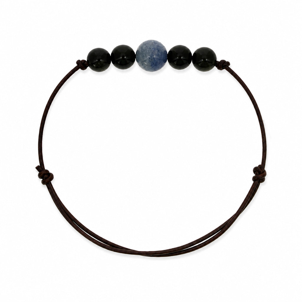 Pauline - Bracelet Aventurine Bleu