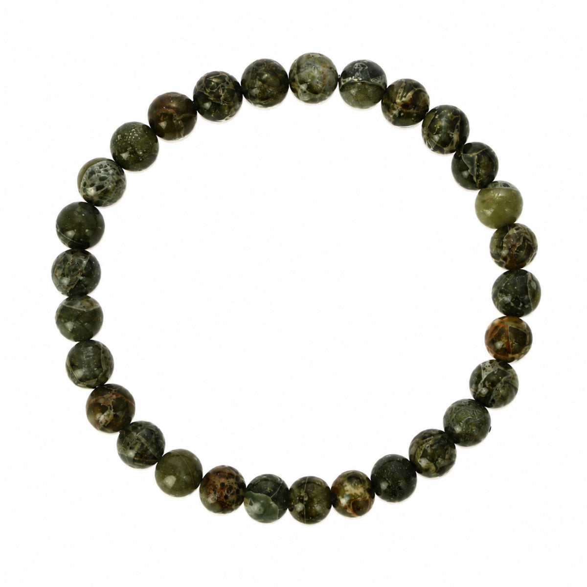 Maelys - Bracelet Jaspe Breschia Vert