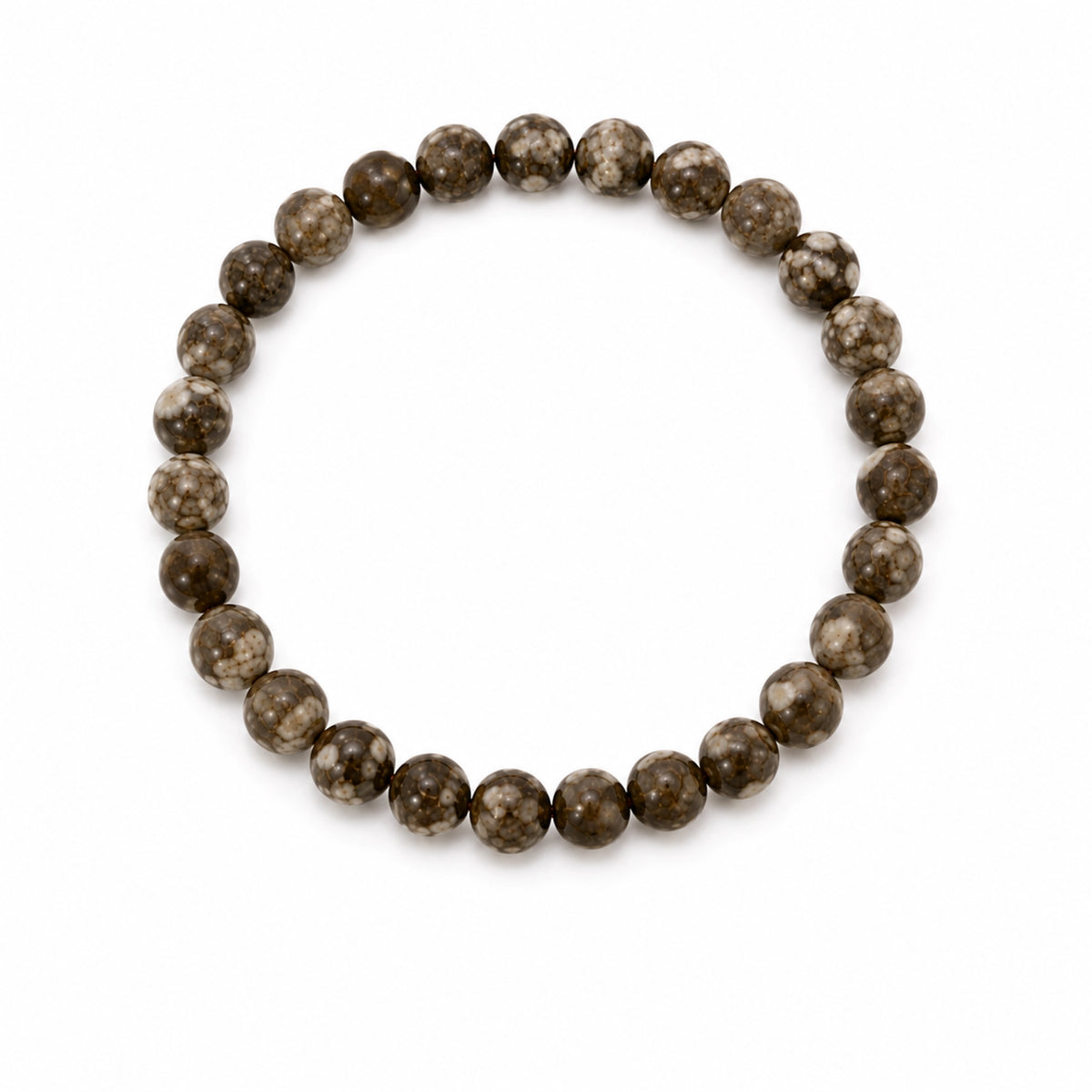 Maelys - Bracelet Agate Fossile