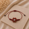 Margaux - Bracelet Jaspe Rouge & Sélénite