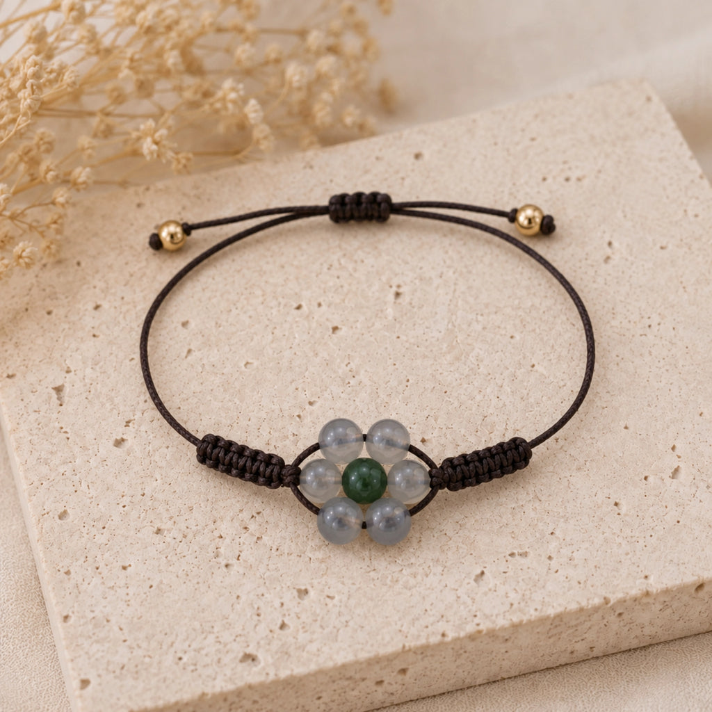 Margaux - Bracelet Labradorite & Jade Néphrite