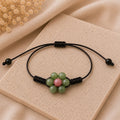 Margaux - Bracelet Jade Néphrite & Thulite Rose
