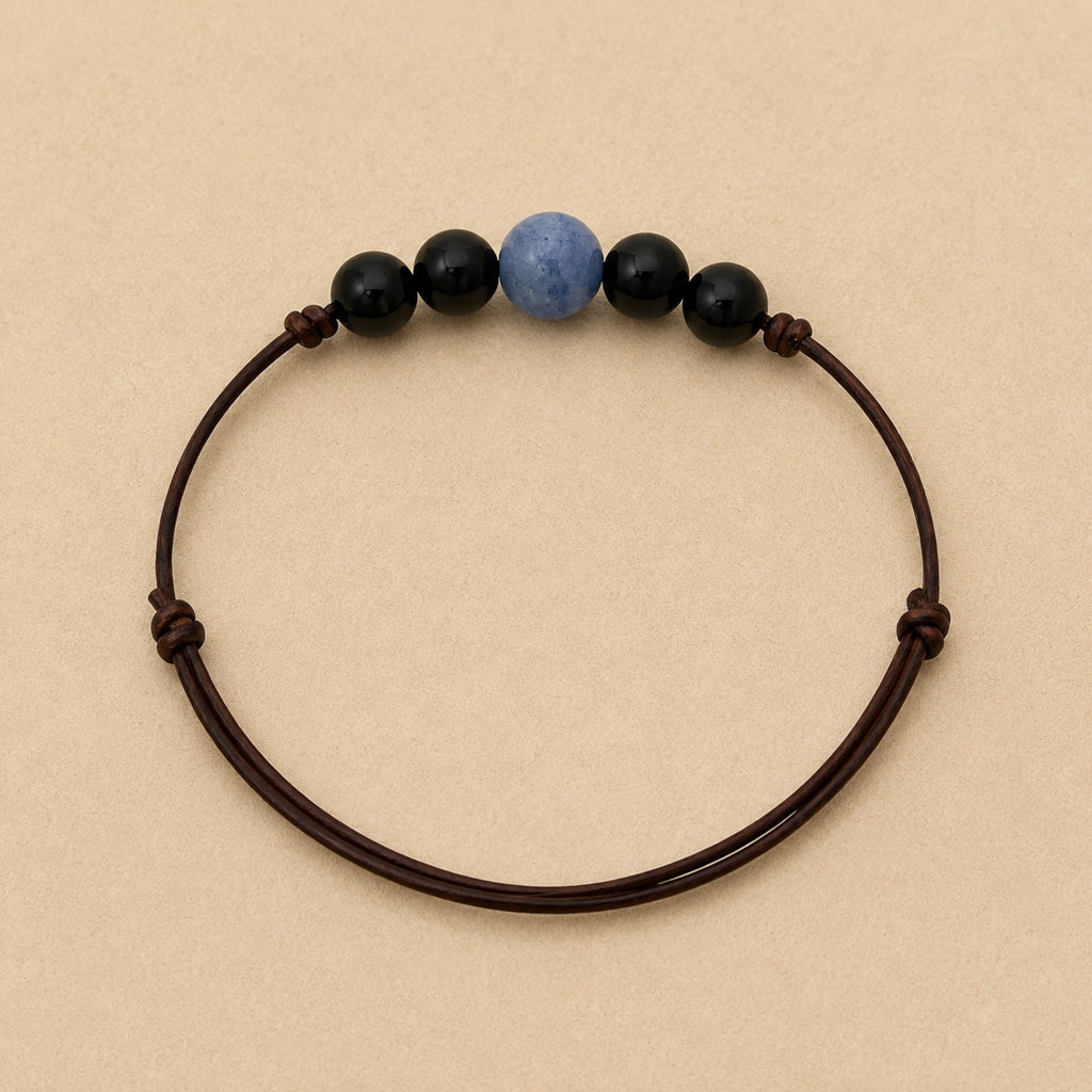 Pauline - Bracelet Aventurine Bleu