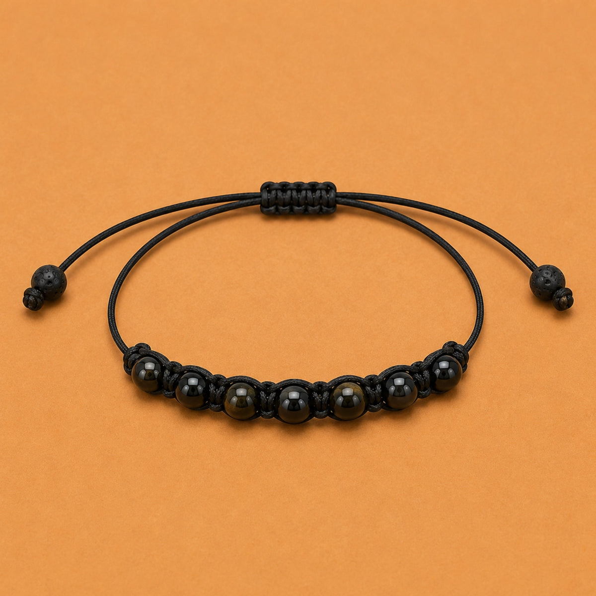 Maxime - Bracelet Obsidienne Noire