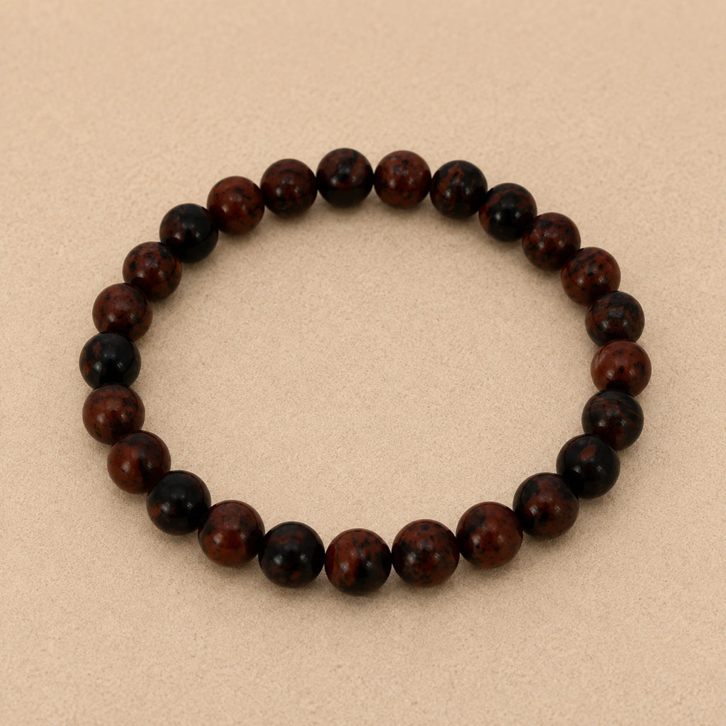 Maelys - Bracelet Obsidienne Acajou