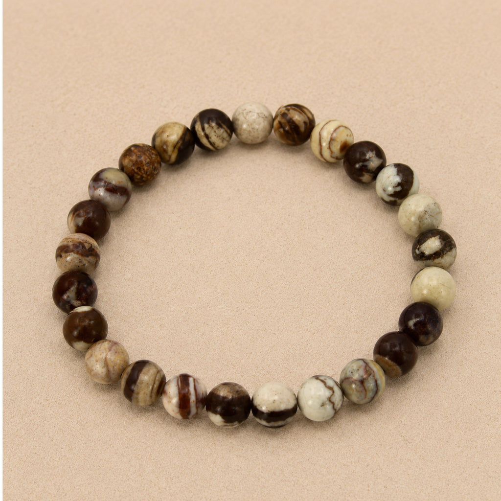 Maelys - Bracelet Jaspe Brun