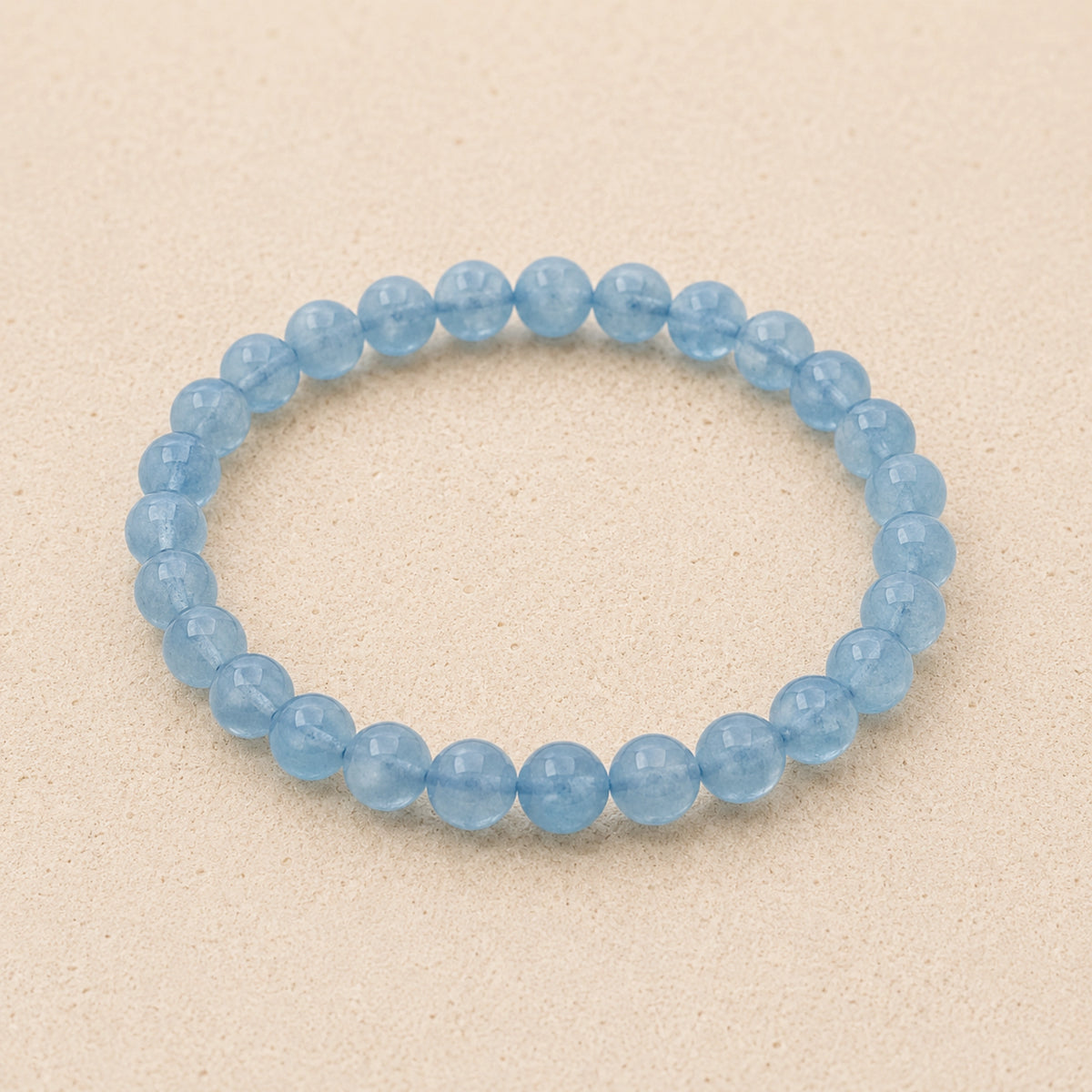 Maelys - Bracelet Aigue Marine Chauffé