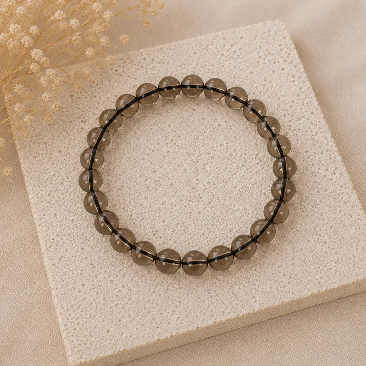 Maelys - Bracelet Cristal de roche Fumé