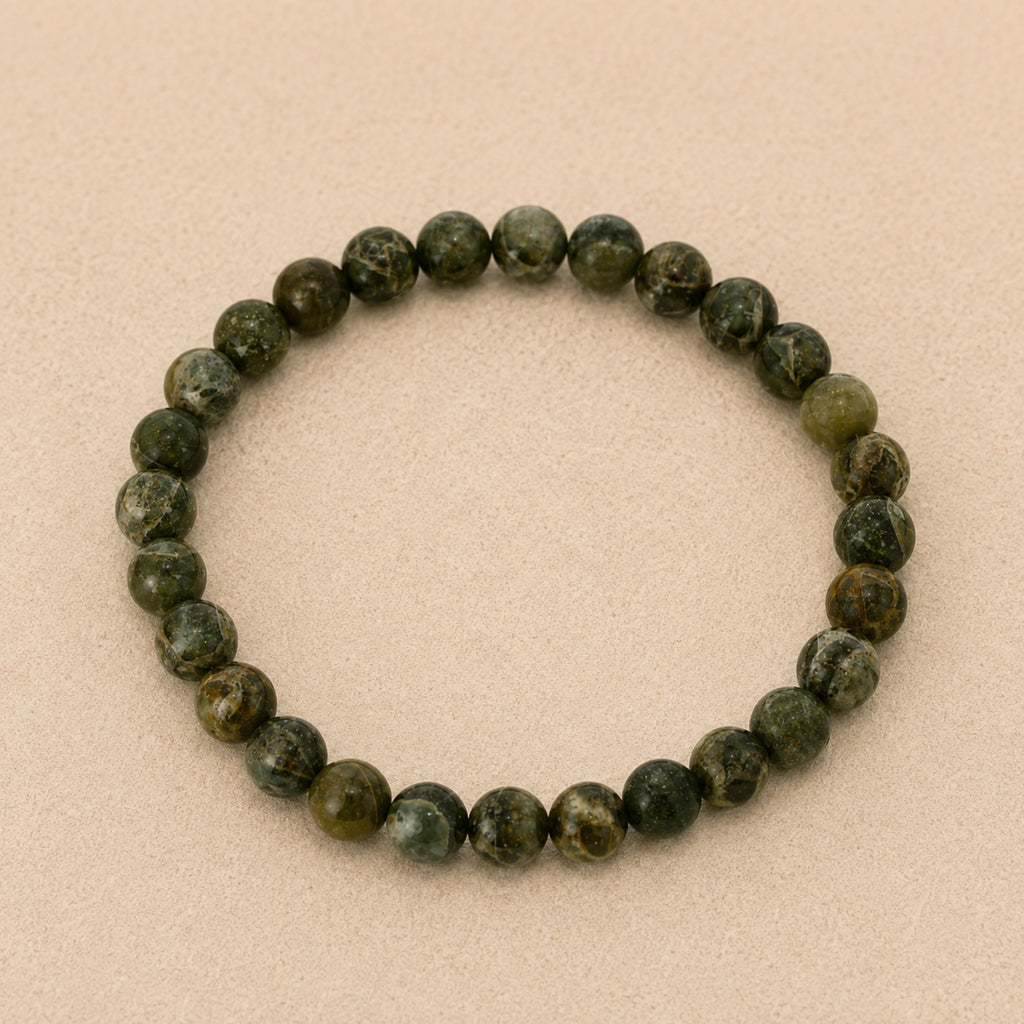 Maelys - Bracelet Jaspe Breschia Vert