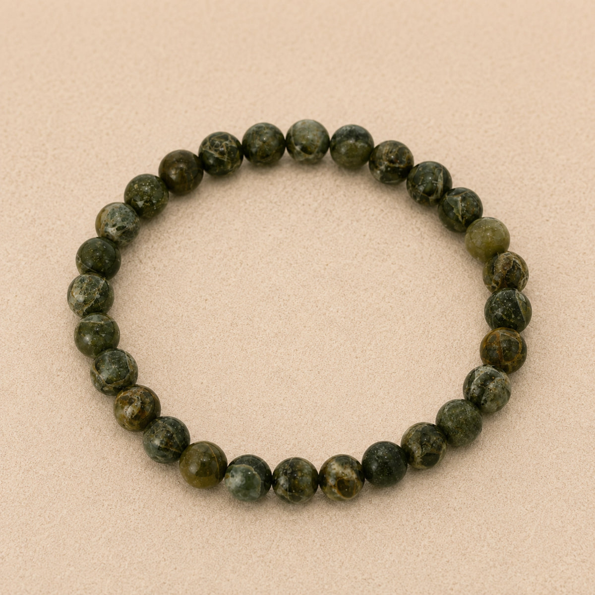 Maelys - Bracelet Jaspe Breschia Vert