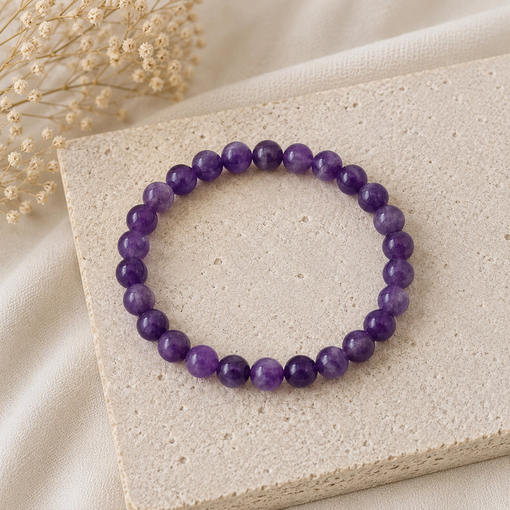 Maelys - Bracelet Améthyste Rubanée Brésil
