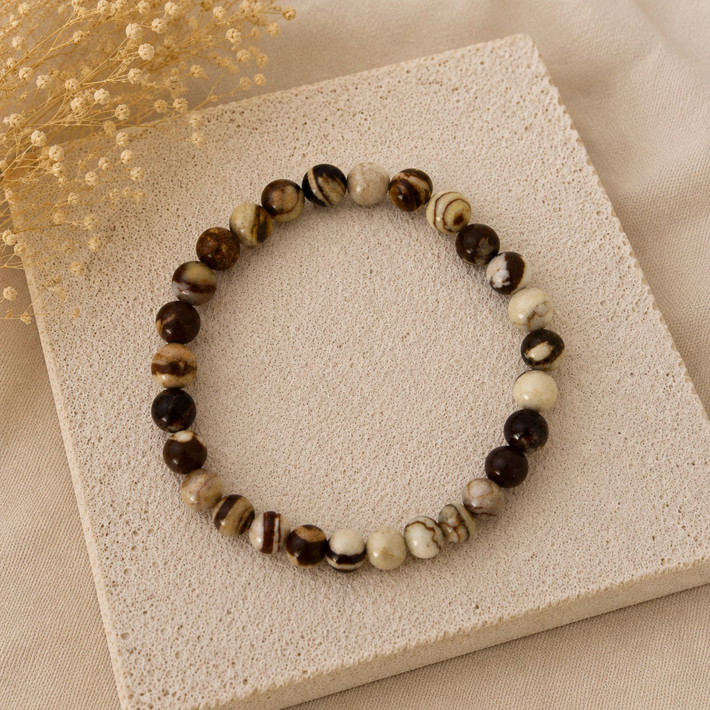 Maelys - Bracelet Jaspe Brun