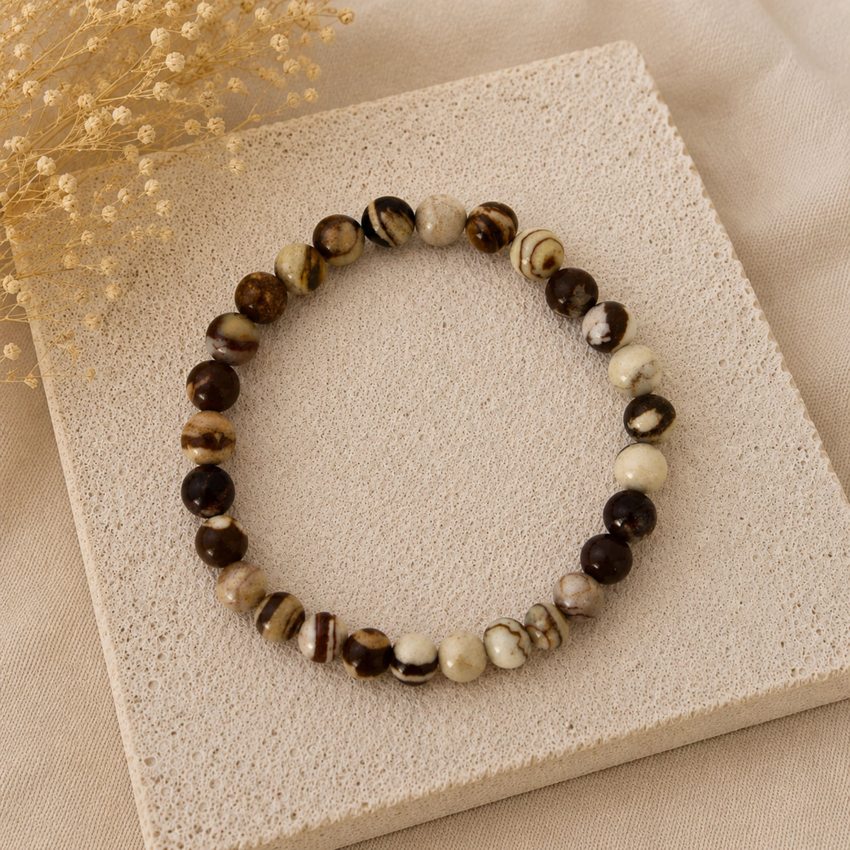 Maelys - Bracelet Jaspe Brun