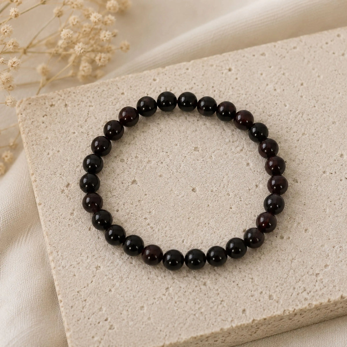 Maelys - Bracelet Grenat Rouge