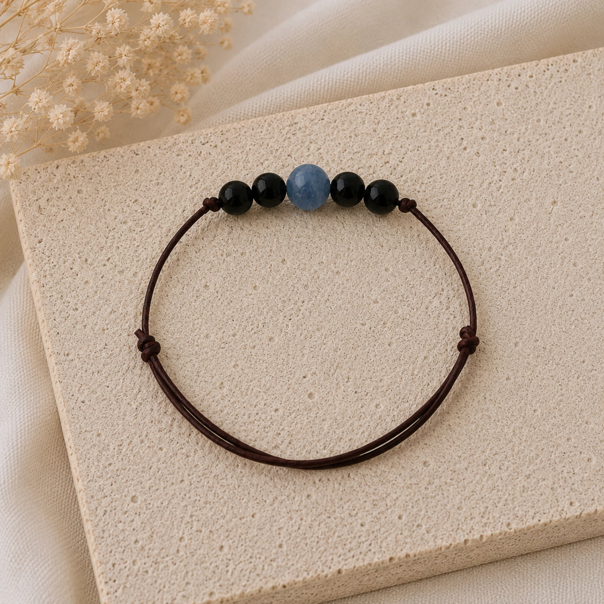 Pauline - Bracelet Aventurine Bleu