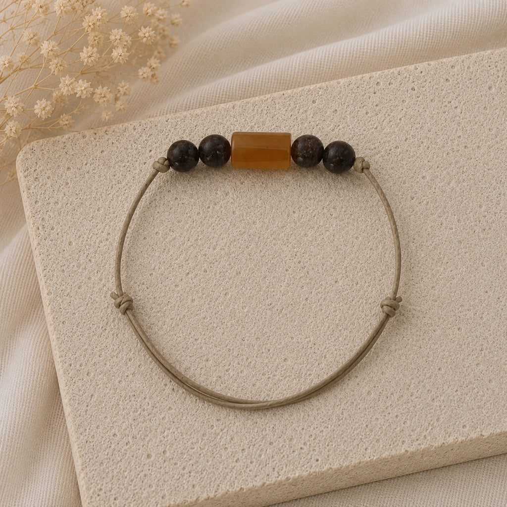 Pauline - Bracelet Aventurine Orange