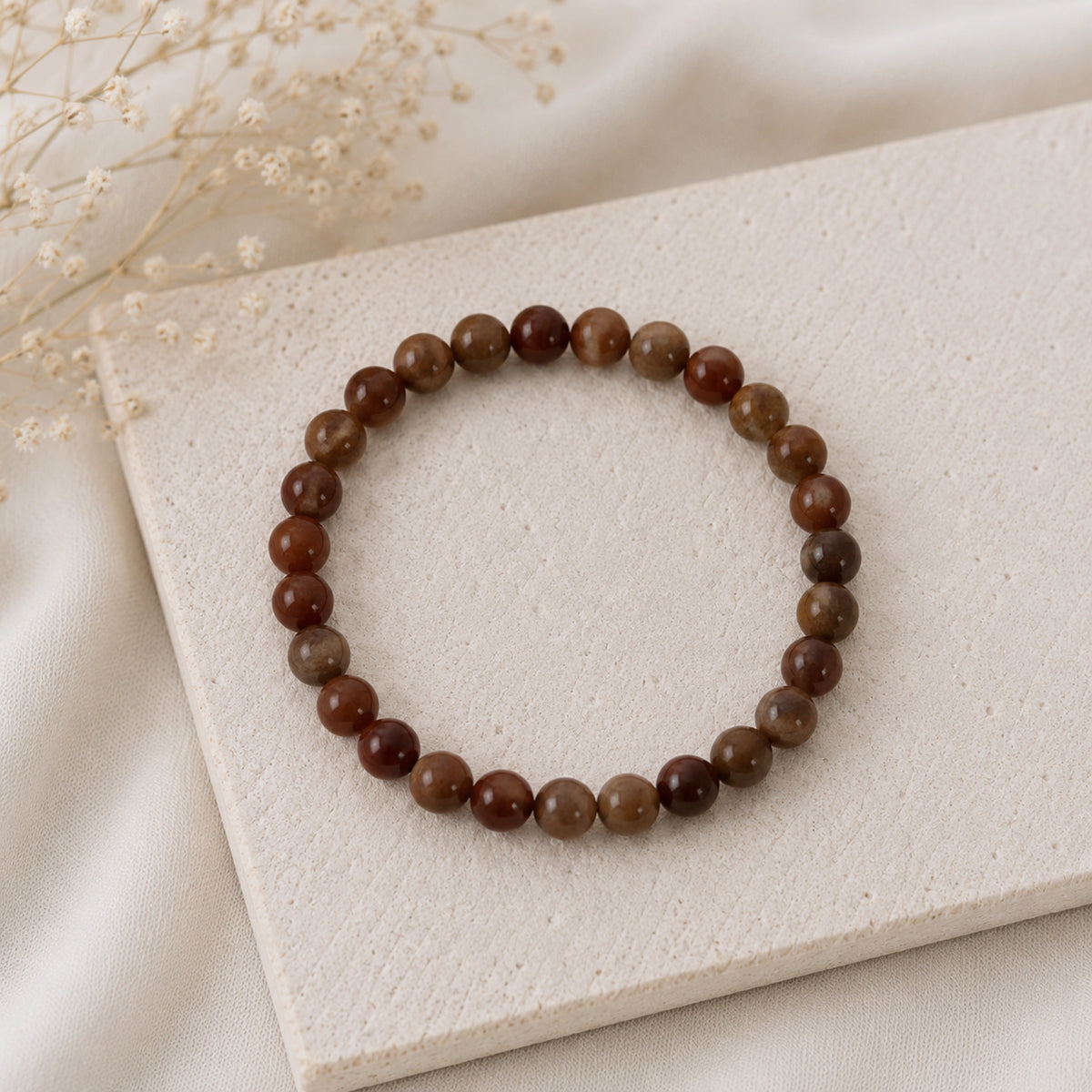 Maelys - Bracelet Aventurine Rouge
