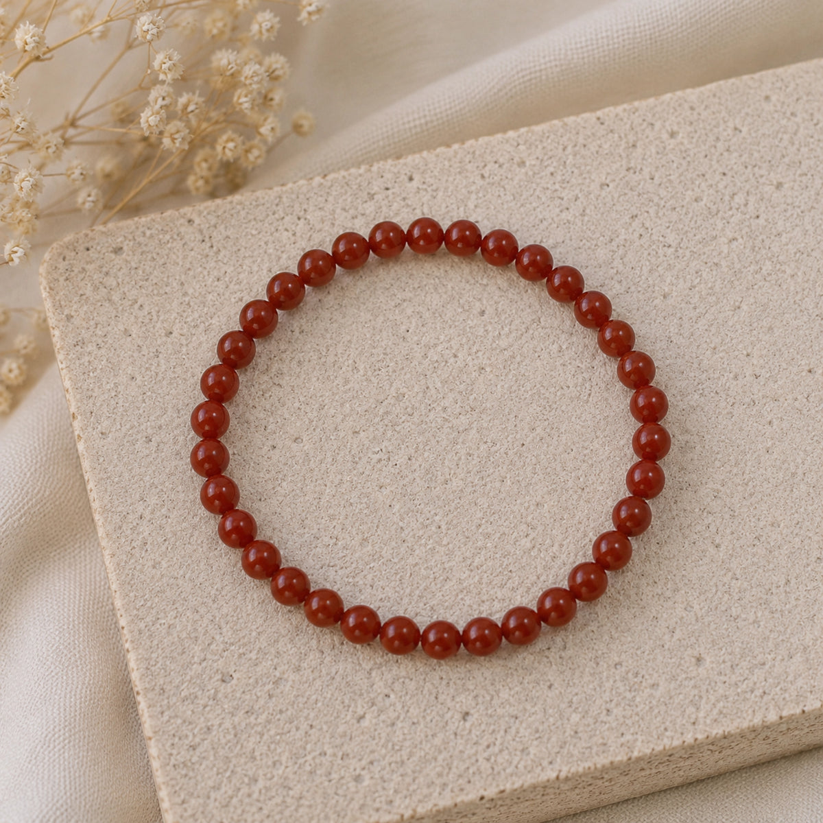 Maelys - Bracelet Jaspe Rouge
