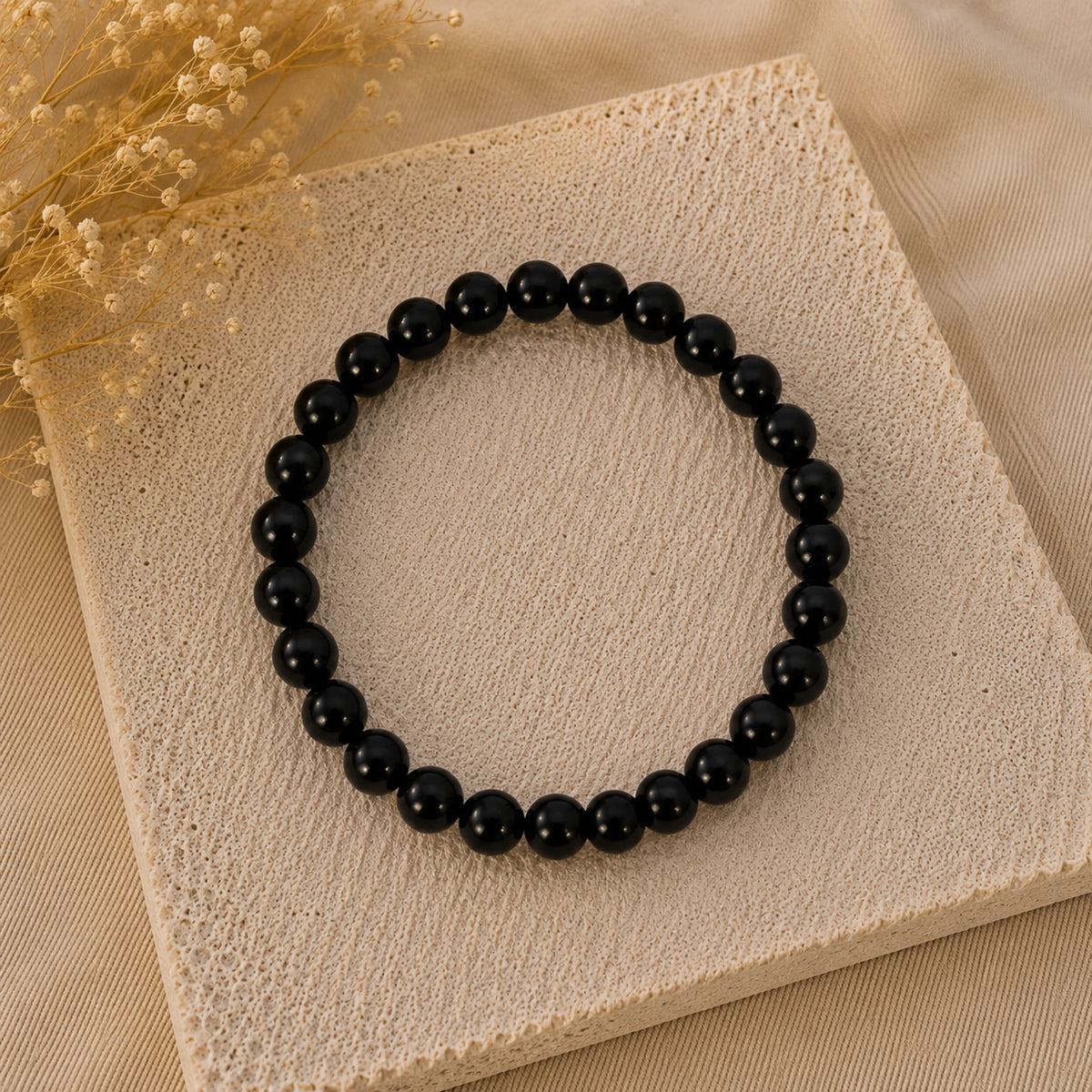 Maelys - Bracelet Obsidienne Noire