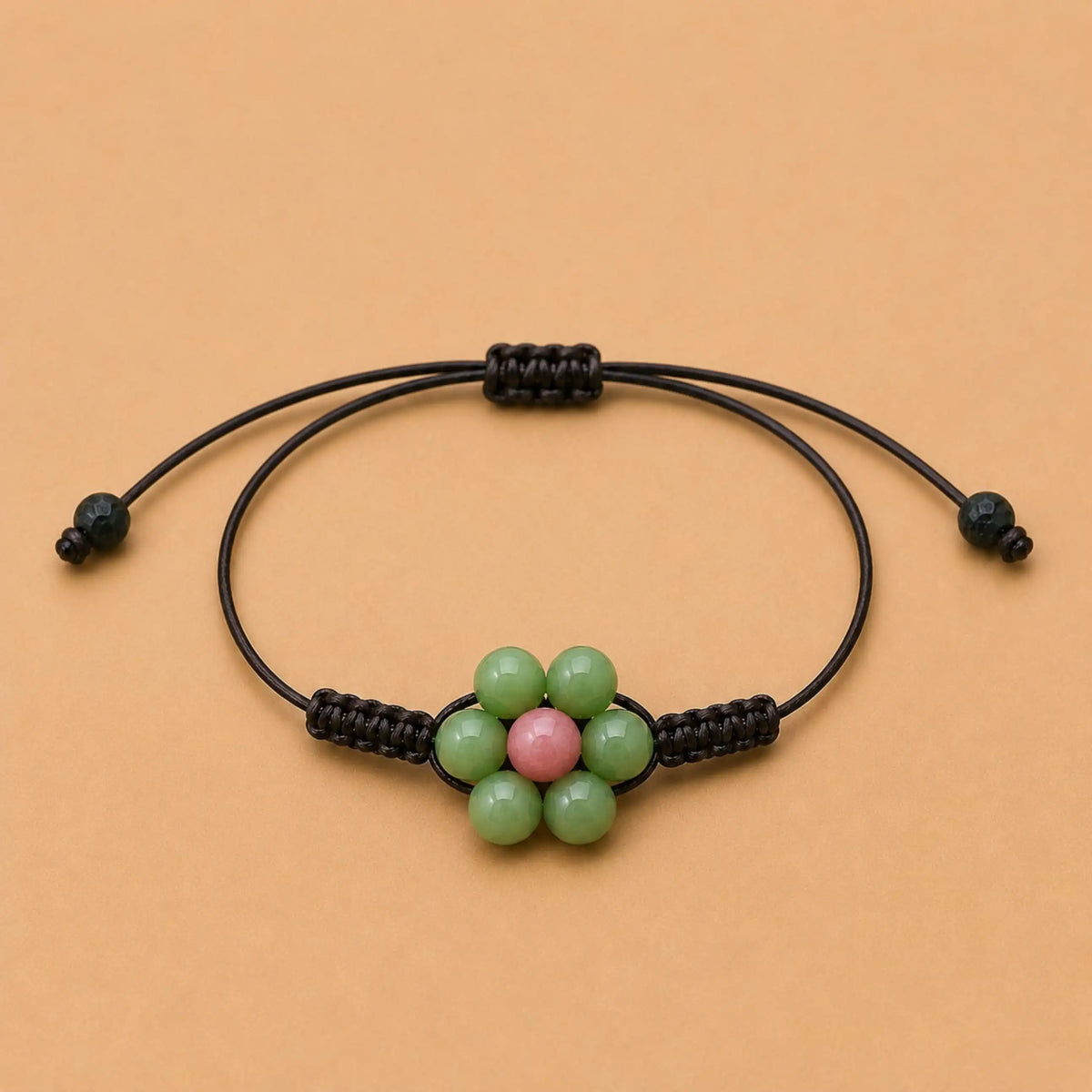 Margaux - Bracelet Jade Néphrite & Thulite Rose