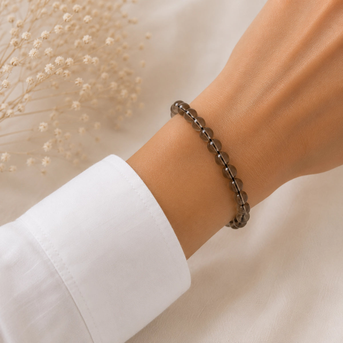 Maelys - Bracelet Cristal de roche Fumé
