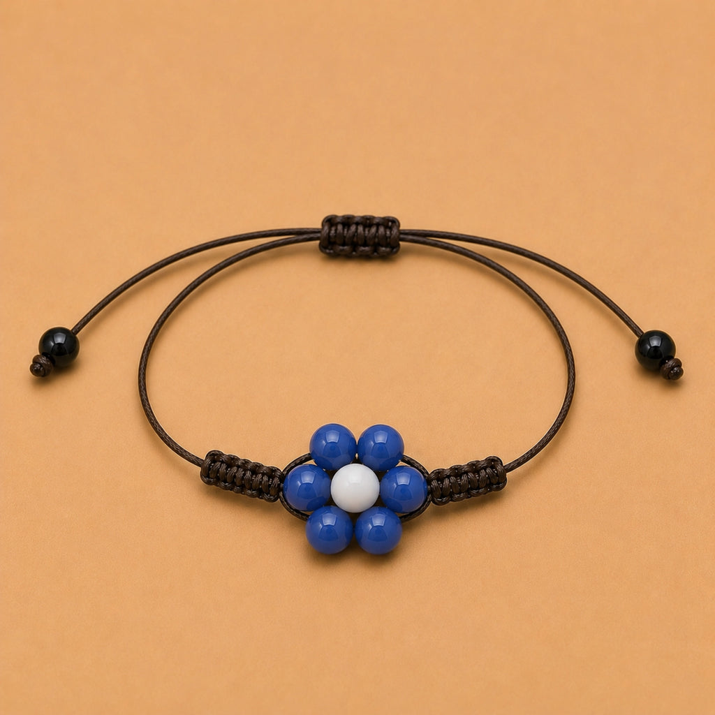 Margaux - Bracelet Aventurine Bleue & Sélénite