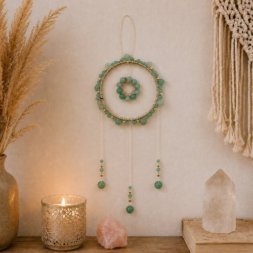 Barnabé - Attrape rêve aventurine vert