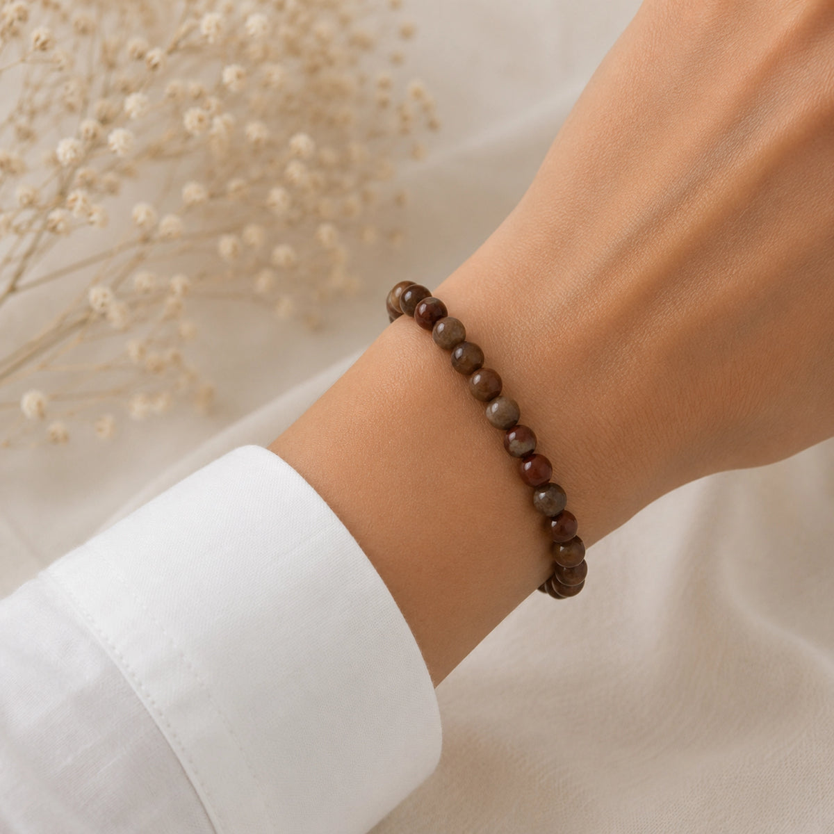 Maelys - Bracelet Aventurine Rouge