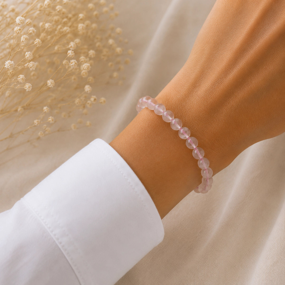 Maelys - Bracelet Quartz Rose Brésil