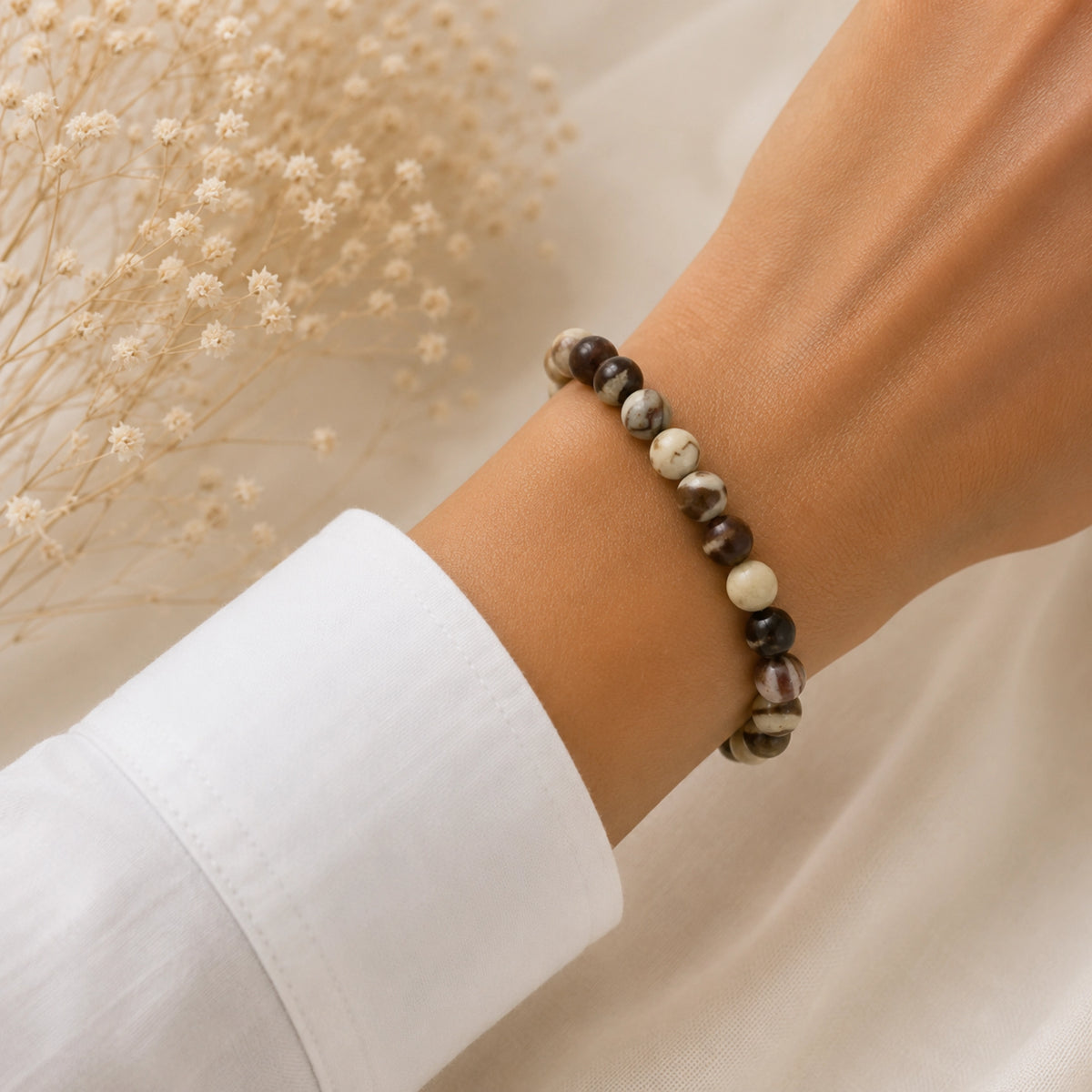 Maelys - Bracelet Jaspe Brun