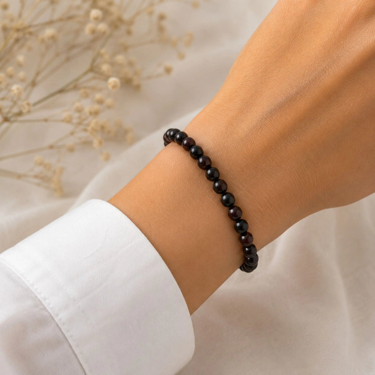 Maelys - Bracelet Grenat Rouge