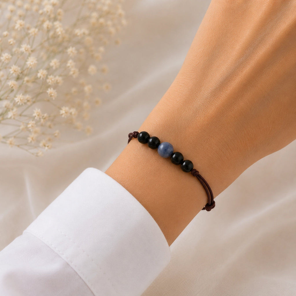 Pauline - Bracelet Aventurine Bleu