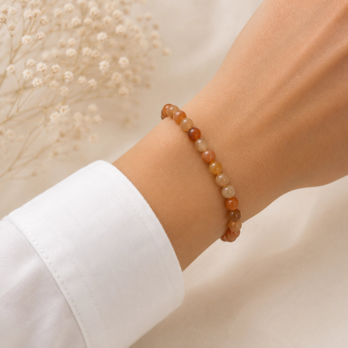 Maelys - Bracelet Aventurine Orange