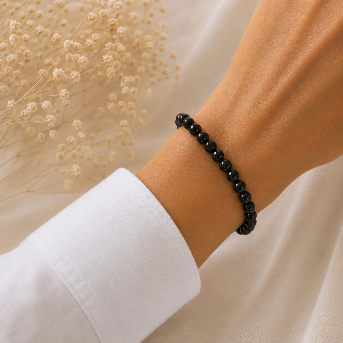 Maelys - Bracelet Obsidienne Noire