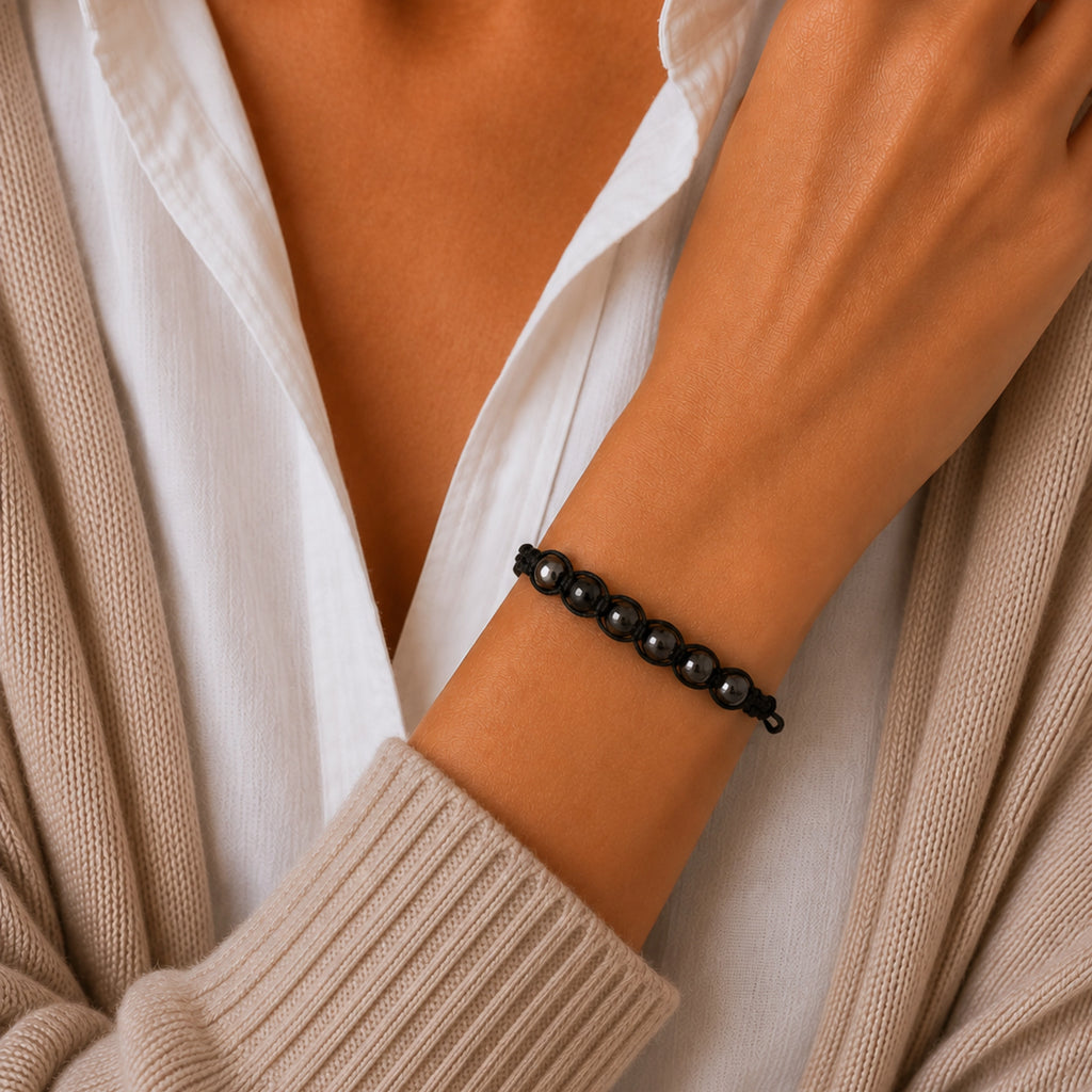 Maxime - Bracelet Obsidienne Noire