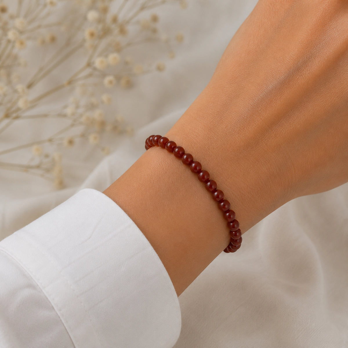 Maelys - Bracelet Jaspe Rouge