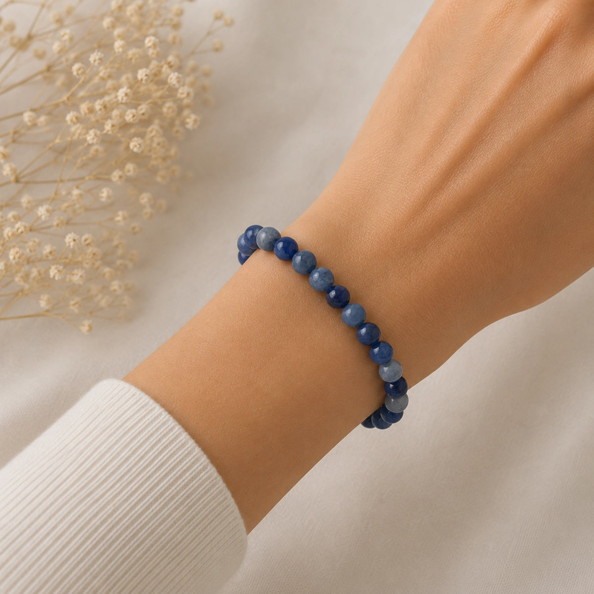 Maelys - Bracelet Aventurine Bleu