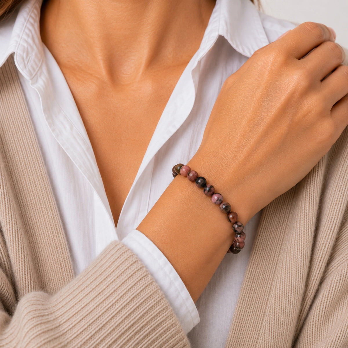 Maelys - Bracelet Rhodonite Madagascar