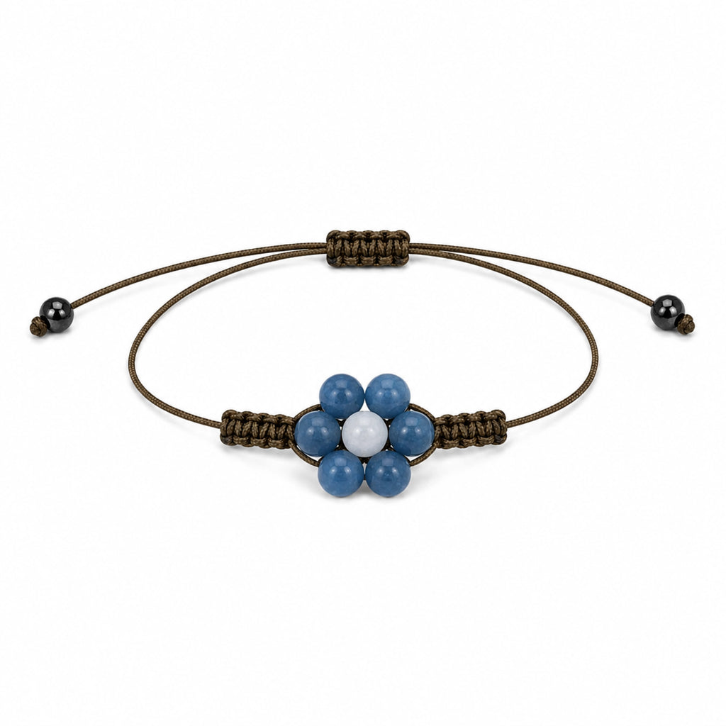 Margaux - Bracelet Aventurine Bleue & Sélénite