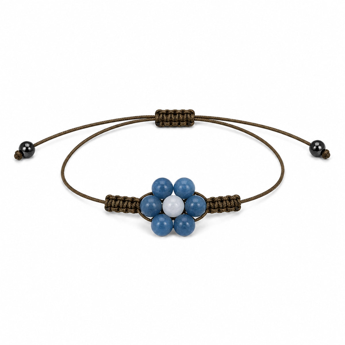 Margaux - Bracelet Aventurine Bleue & Sélénite