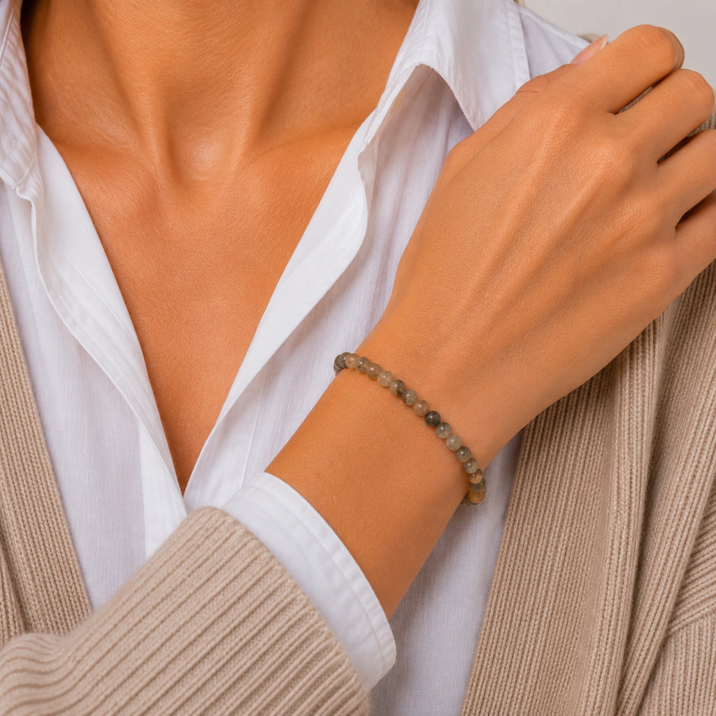 Maelys -  Bracelet Pierre de Lune Brune