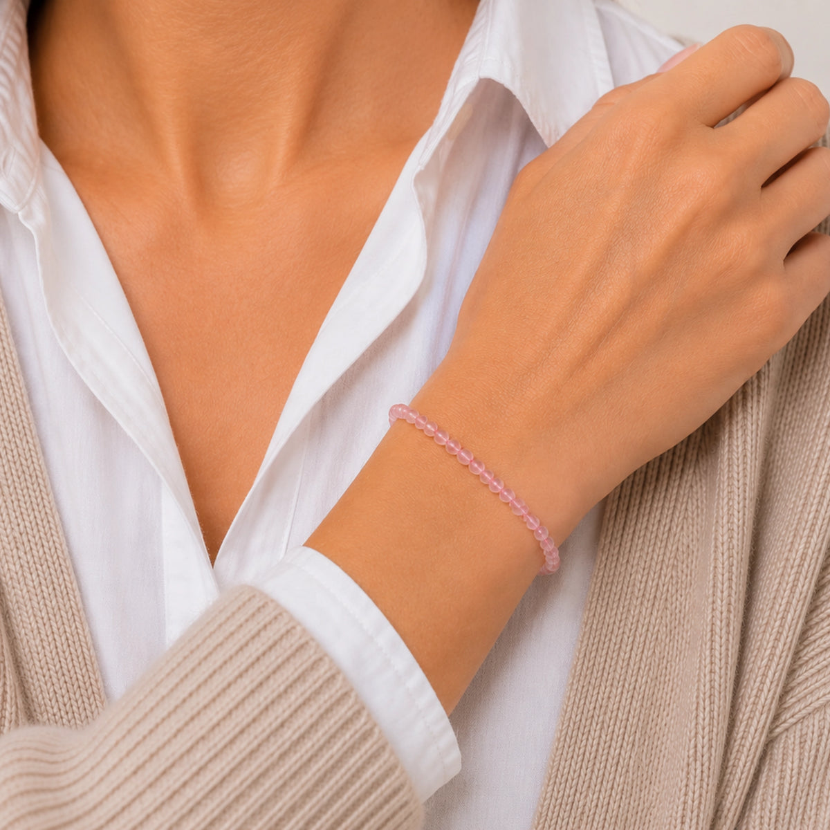 Maelys - Bracelet Quartz Rose Brésil