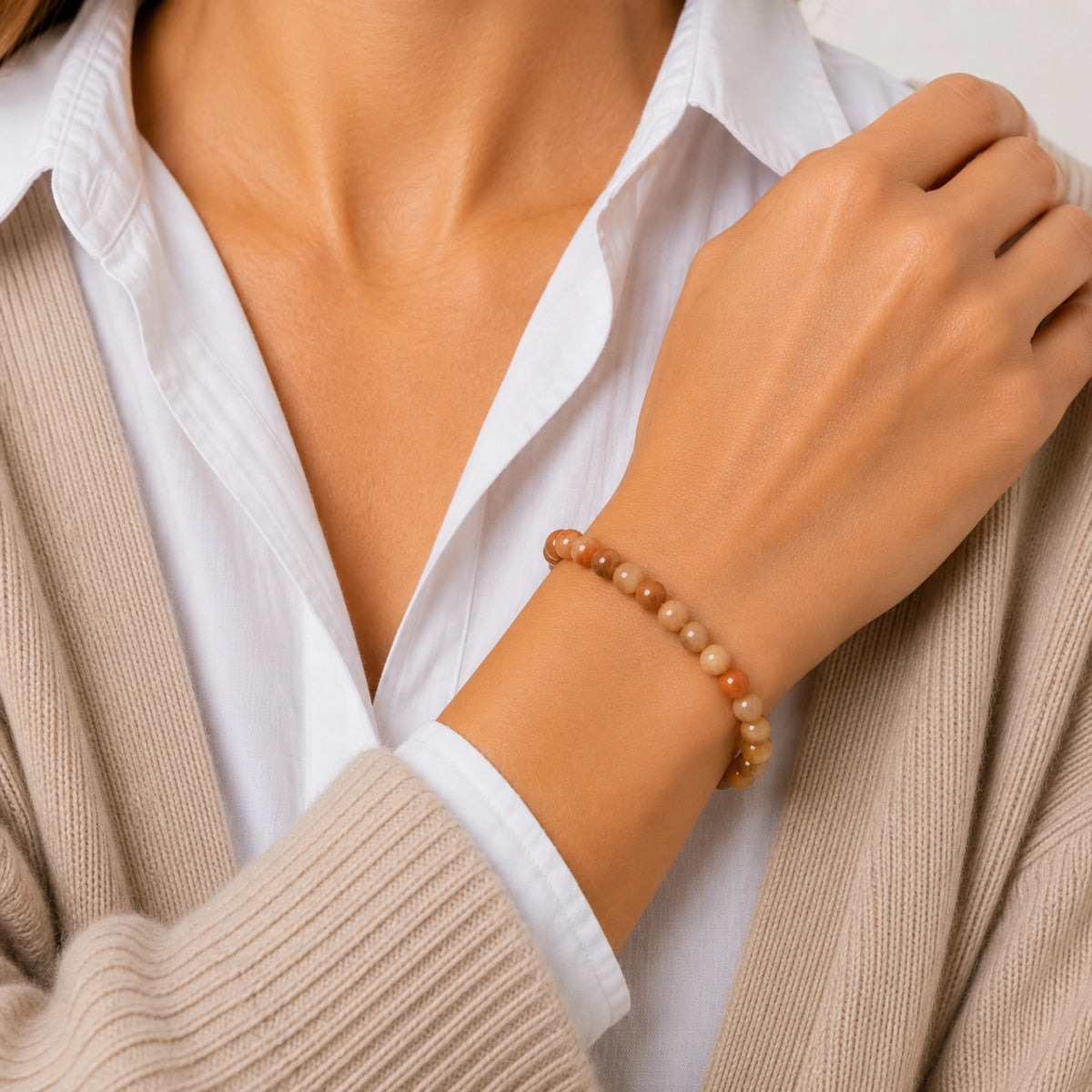 Maelys - Bracelet Aventurine Orange