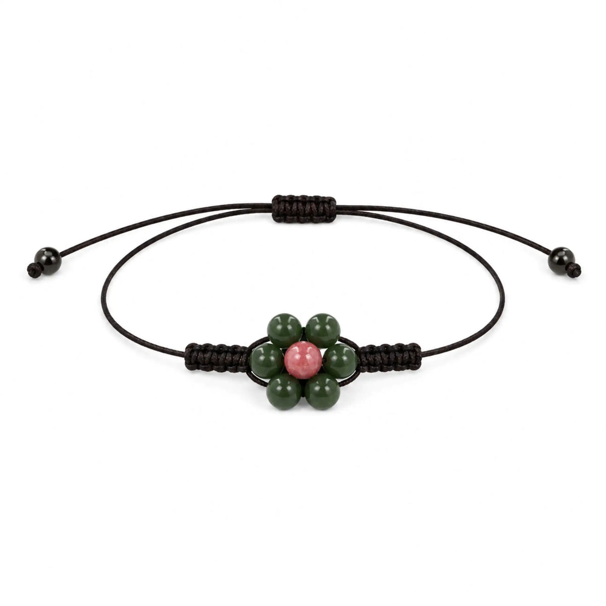 Margaux - Bracelet Jade Néphrite & Thulite Rose