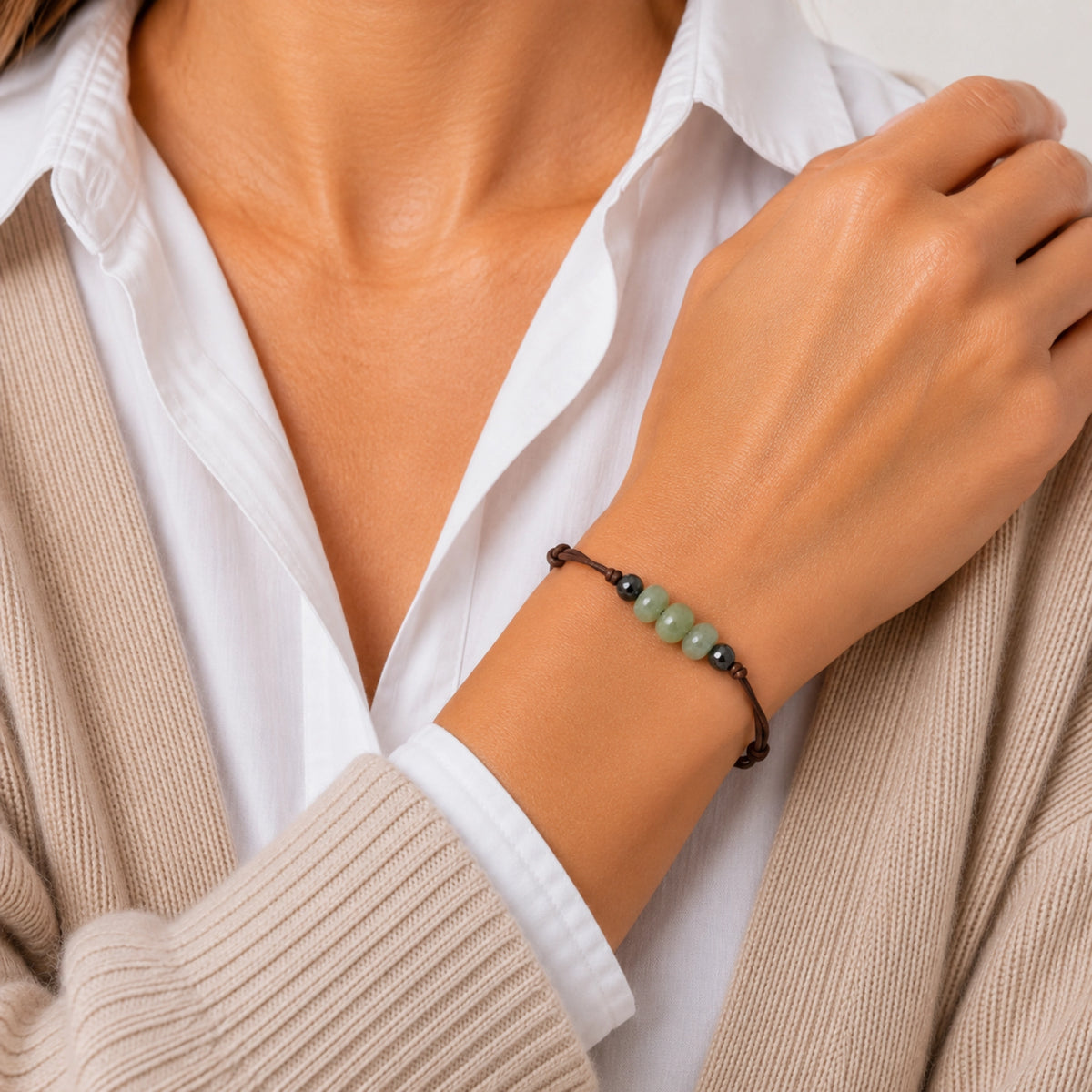 Valérie - Bracelet Aventurine Verte