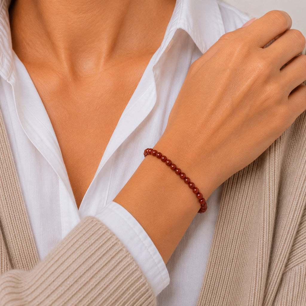Maelys - Bracelet Jaspe Rouge
