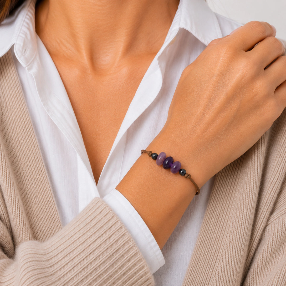 Valérie - Bracelet Améthyste