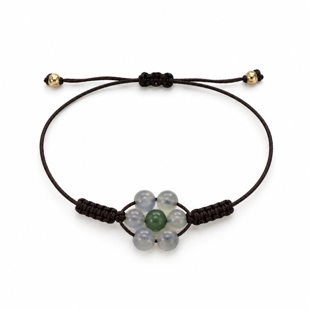 Margaux - Bracelet Labradorite & Jade Néphrite