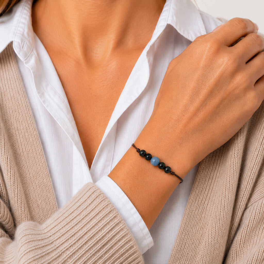 Pauline - Bracelet Aventurine Bleu