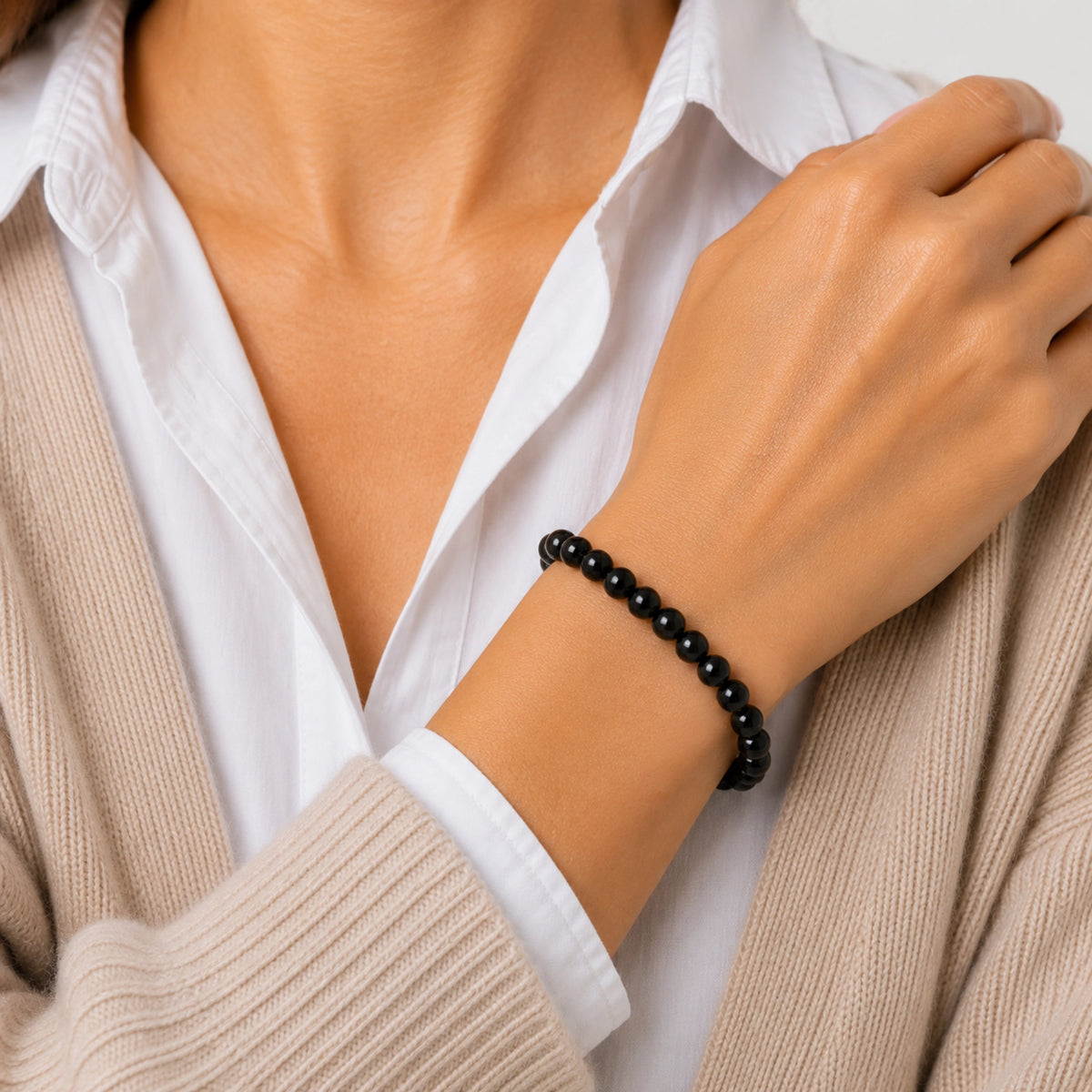 Maelys - Bracelet Obsidienne Noire